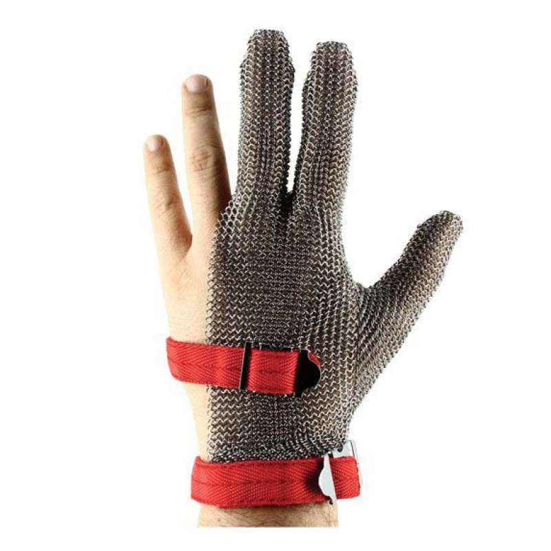 METAL ÖRGÜ ÇELİK ELDİVEN ÜÇ PARMAK RTCMG-02