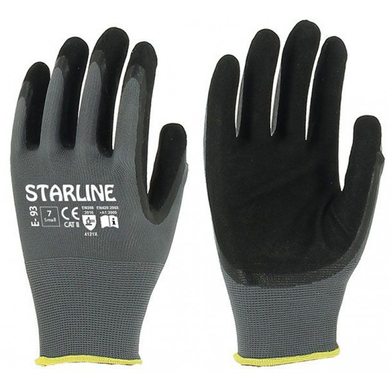 KÖPÜK NİTRİL KAPLI POLYESTER ASTARLI ELDİVEN E-93